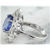Image 6 : 7.00 CTW Tanzanite 14K White Gold Diamond Ring