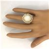 Image 5 : 8.75 CTW Natural Opal 18K Solid Yellow Gold Diamond Ring