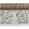 Image 1 : 2.40 CTW Natural Diamond Earrings 18K Solid White Gold
