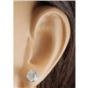 Image 3 : 2.40 CTW Natural Diamond Earrings 18K Solid White Gold