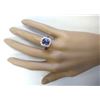 Image 4 : 4.33 CTW Natural Blue Tanzanite And Diamond Ring In 14k Rose Gold