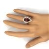 Image 6 : 5.93 CTW Natural Tourmaline 14K Solid Yellow Gold Diamond Ring