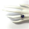 Image 4 : 4.97 CTW Natural Blue Tanzanite And Diamond Ring 18K Solid White Gold