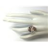 Image 4 : 9.32 CTW Natural Peach Morganite And Diamond Ring In 14K Solid White Gold
