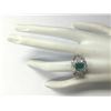 Image 4 : 4.75 CTW Natural Emerald Diamond Ring 14k Solid White Gold