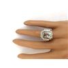 Image 5 : 8.61 CTW Natural Aquamarine 18K Solid White Gold Diamond Ring