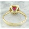 Image 3 : 0.72 CTW Ruby 14K Yellow Gold Diamond Ring