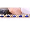 Image 4 : 16.97 CTW Natural Sapphire 18K Solid Yellow Gold Diamond Bracelet