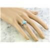Image 5 : 2.55 CTW Turquoise 18K White Gold Diamond Ring