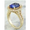 Image 3 : 4.85 CTW Tanzanite 18K Yellow Gold Diamond Ring