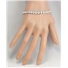 Image 3 : 7.50 CTW Natural Diamond Bracelet In 18K Solid White Gold