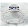 Image 4 : 2.01 CTW Tanzanite 14K White Gold Diamond Ring