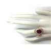 Image 4 : 5.72 CTW Natural Ruby And Diamond Ring 14K Solid Yellow Gold