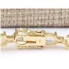 Image 2 : 13.80 CTW Natural Opal And Diamond Bracelet In 18K Yellow Gold