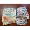 Image 1 : Greek Drachma,Iranian Rial, Singapore Dollar, andChinese Yuan Bank Notes