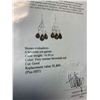 Image 2 : 14kt White Gold Briolette Cut Garnet (16.50ct) Earrings - Replacement Value: $1,800