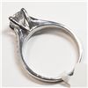Image 3 : 14K White Gold Diamond(1.01Ct,I1,I)+0.12Ct Ring (~Size 6) (~weight 3.73g), Made in Canada, Appraised