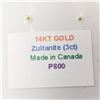 Image 3 : 14K Yellow Gold Amazing Rare Color Changing Sultanite (Turkish Diaspore)(3ct) Pendant (~weight 0.94g