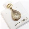 Image 6 : 14K Yellow Gold Amazing Rare Color Changing Sultanite (Turkish Diaspore)(3ct) Pendant (~weight 0.94g