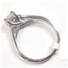 Image 3 : 14K White Gold Princess Cut Diamond(0.58Ct,I,G) Ring (~Size 6) (~weight 3g), Made in Canada, Apprais