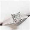 Image 6 : 14K White Gold Princess Cut Diamond(0.58Ct,I,G) Ring (~Size 6) (~weight 3g), Made in Canada, Apprais