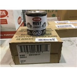 Case ofKrylonRust Protector Flat Black Flat Enamel (4 x 236mL)
