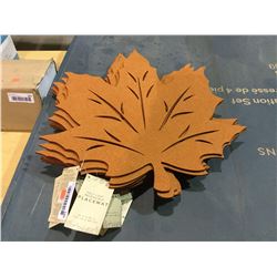 Maple Leaf Reversible Placemat - (18" x 18") Lot of 10