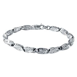 6.77 CTW Diamond Bracelet 14K White Gold - REF-499Y7X