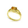 Image 1 : Genuine 1.15 ctw Citrine Ring 14KT Yellow Gold - REF-32F3Z