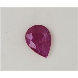 1.248ct Pear Shape Ruby Dimension 7.9x5.8x3.3