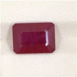 6.41ct  Ruby Emerald Cut