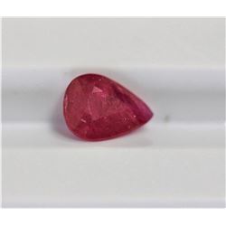 0.82ct Pear Shape Shape Ruby Dimension 7.7x5.7x2.1