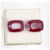 Image 1 : 10.41ct  Ruby Match Pair Emerald Cut