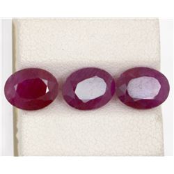 7.78ct  Ruby Match Pair Oval Cut