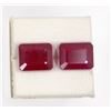 Image 1 : 10.47ct  Ruby Match Pair Emerald Cut