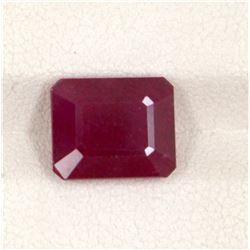 6.27ct  Ruby Emerald Cut