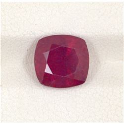 5.28ct  Ruby Cushion Cut