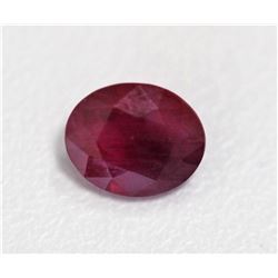 1.307ct Oval Shape Ruby Dimension7.1x5.9x3.4