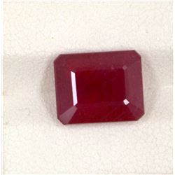 6.93ct  Ruby Emerald Cut