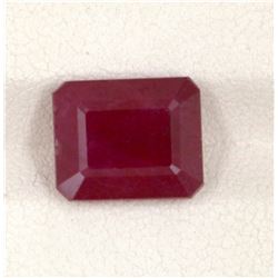 7.05ct  Ruby Emerald Cut