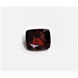 1.92ct Emerald Cut malaya garnet Dimension7.6x6.5x4.1