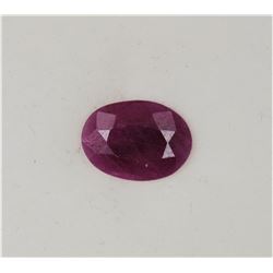 0.73ct Oval Shape Burma Ruby Dimension 7.9x5.8x1.5
