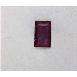 1.81ct Emerald Shape Burma Ruby Dimension 7.4x4.4x2