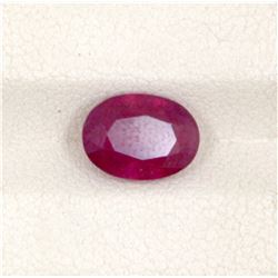 2.85ct  Ruby Oval Cut