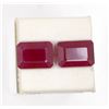Image 1 : 13.03ct  Ruby Match Pair Emerald Cut