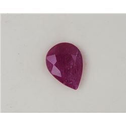1.356ct Pear Shape Ruby Dimension 8.1x6.1x3.1