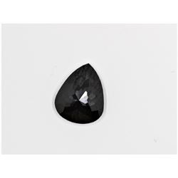 1.01ct Pear Shape Black Diamond Dimension7.4x5.9x2.6