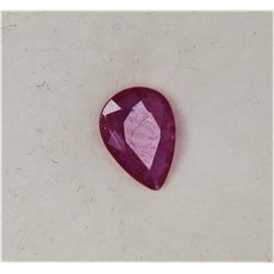 0.633ct Pear Shape Ruby Dimension 6.8x4.9x2.3