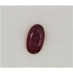 0.82ct Oval Shape Burma Ruby Dimension .5x4.7x2.3
