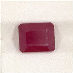 5.53ct  Ruby Emerald Cut